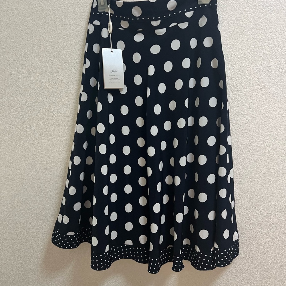 Polka Dot Black and White Skirt